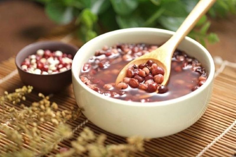  Cháo đậu đỏ hoặc đậu đen nguyên hạt 