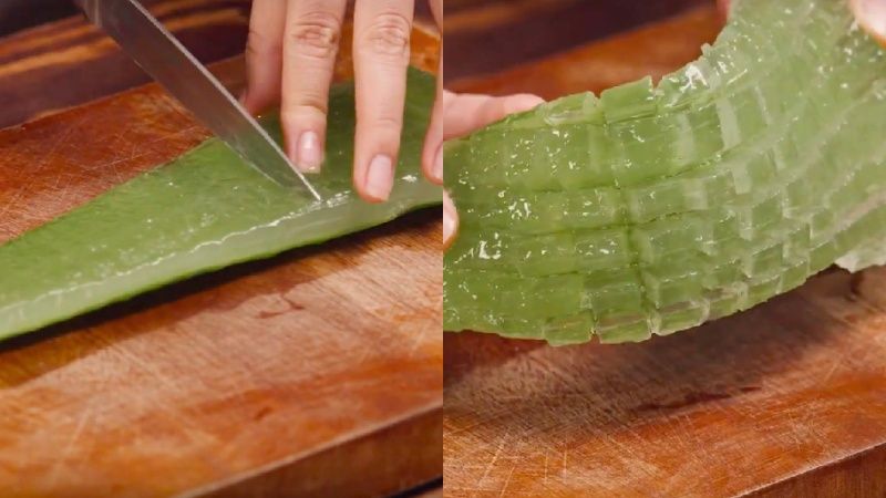  Các bước làm nha đam giòn ngon, không đắng nhớt