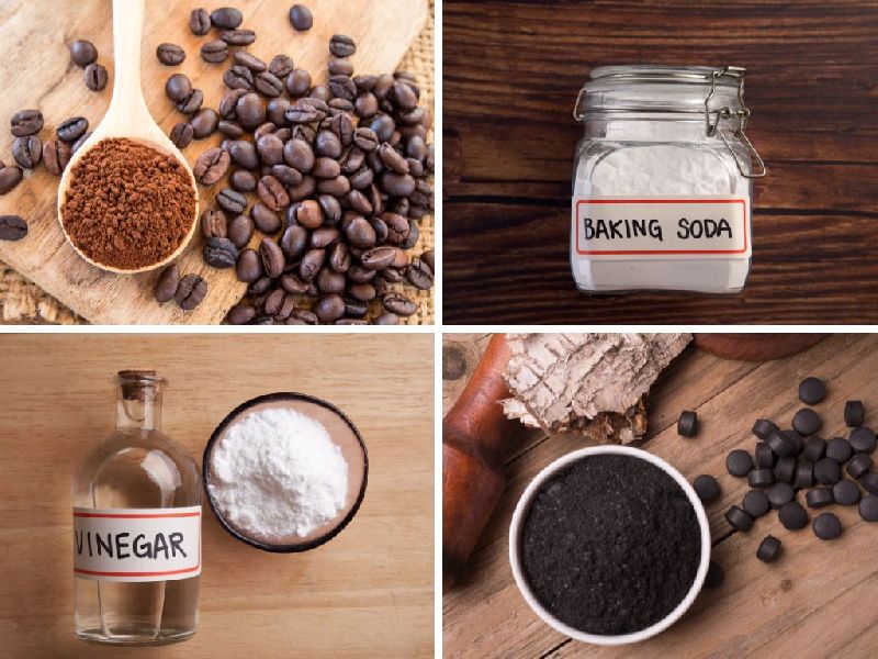 Khử mùi hôi tủ lạnh bằng bã cà phê hoặc baking soda