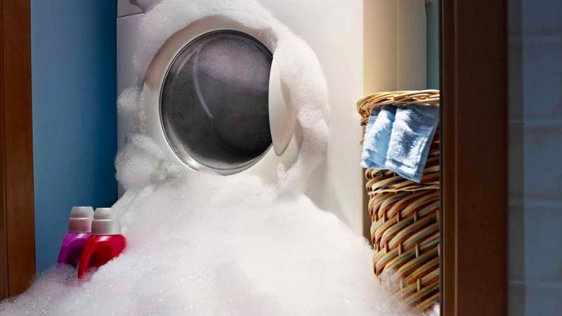 Cách khắc phục máy giặt bị trào bọt