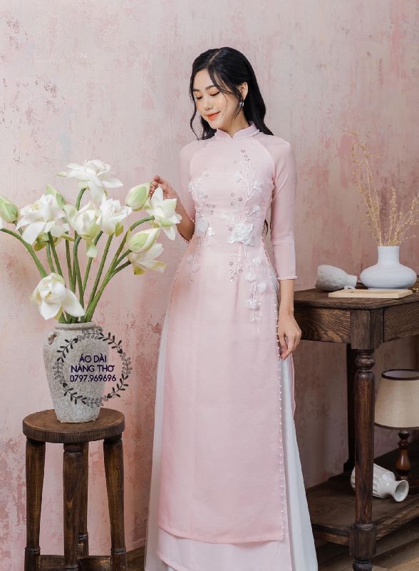 Áo dài hoa / voan hoa