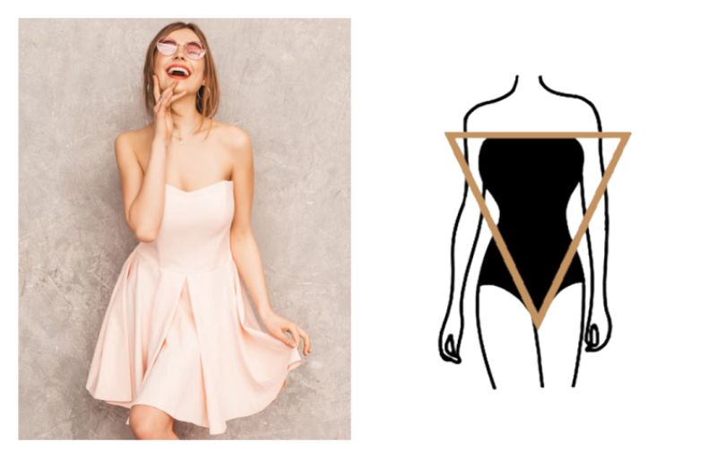 Dáng người hình tam giác ngược (Inverted Triangle