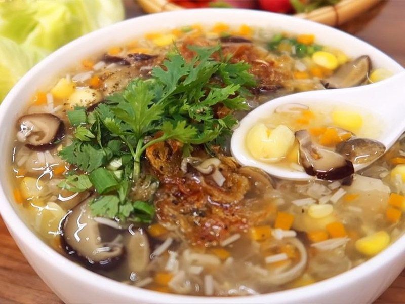 Súp bào ngư nấm đông cô